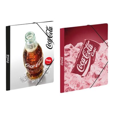 3135252018729-Viquel Coca-Cola - Chemise à 3 rabats - 26 x 32 cm - 2 modèles : bouteille ou canette-Angle gauche-2