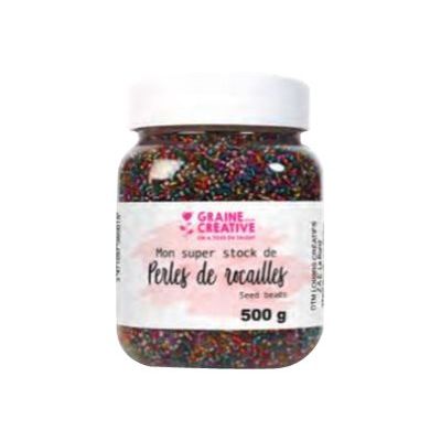 3471057360015-Graine Creative - Perles artisanales translucides - 500 g-Avant-0