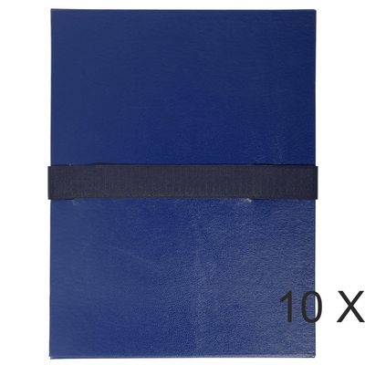 3130632026523-Exacompta - 10 Chemises extensibles à sangle - bleu foncé--0