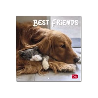 8051128759846-Legami - Calendrier mensuel 2024 - 18 x 18 cm - meilleurs amis -Avant-0