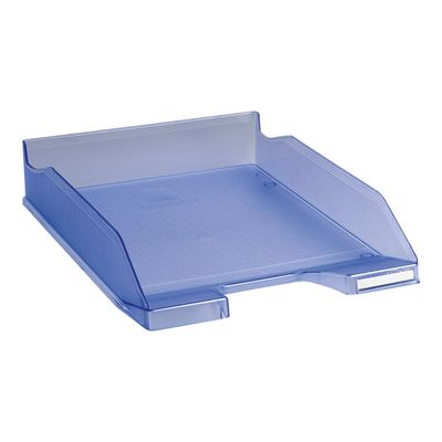 9002493013063-Exacompta COMBO - 6 Corbeilles à courrier bleu glacé-Angle gauche-1