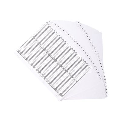 5016196104335-Exacompta - Pack de 4 intercalaires 50 positions numériques - A4 - blanc - touches plastifi-Multi-angle-2