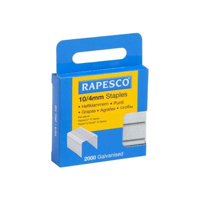 5018505404259-Rapesco - Boîte de 2000 agrafes 10/4 - jusqu'à 10 feuilles-Angle gauche-0
