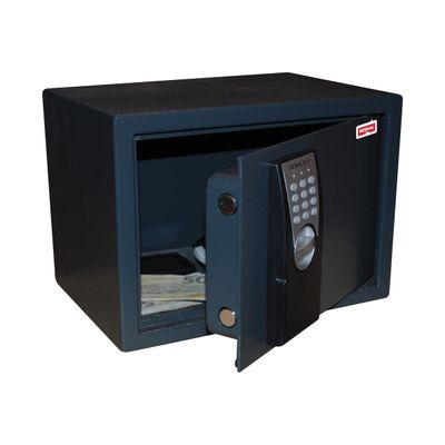 3760065623428-Reskal SE 2 - Coffre-fort 16,5L à code - acier noir-Angle gauche-0