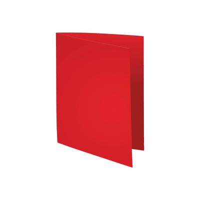 3288583401125-Exacompta Super 160 - 5 Paquets de 100 Chemises - 160 gr - rouge-Angle droit-1
