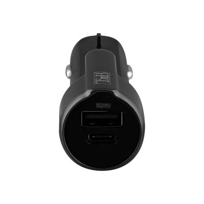3303170098547-T'nB Xtrem work - chargeur multifonction allume-cigare pour smartphone - 2 USB - noir-Haut-1