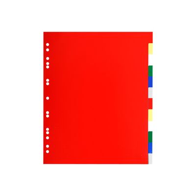 3141870000930-Exacompta - Intercalaire 12 positions - A4 Maxi - polypropylène coloré-Avant-0