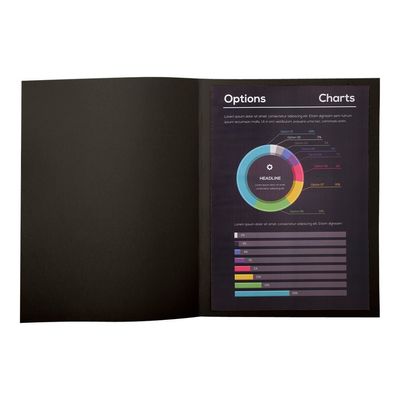 3130632171186-Exacompta Rock"s - 10 Chemises - 210 gr - pour 200 feuilles - noir-Avant-0
