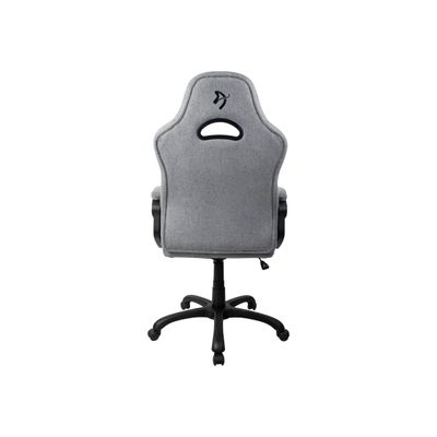 850009447265-Fauteuil de bureau ENZO - accoudoirs fixes - appuie-tête intégré - gris clair-Arrière-4