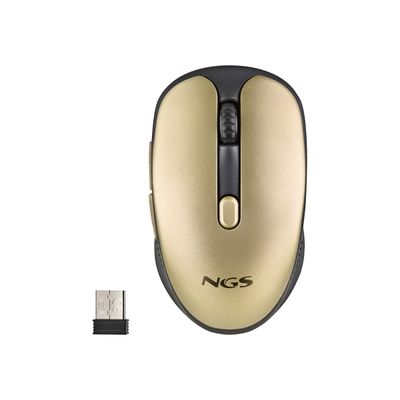 8435430621655-NGS Evo - souris sans fil - silencieuse - or-Avant-0