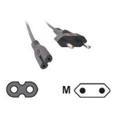 3700224714178-MCL Samar - câble d'alimentation 2 pôles (M) vers fiche bipolaire C7 (F) - 2 m-Image du produit-0