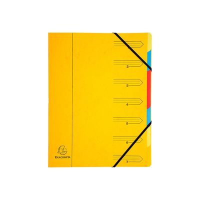 3130630540700-Exacompta Nature Future - Trieur agrafé 7 compartiments - avec élastiques - disponible dans diff-Avant-4