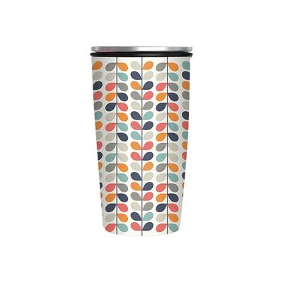 4260375686308-Kiub Bambou Chic - Mug Slide Cup - 420 ml - Fleurs bleues-Avant-0