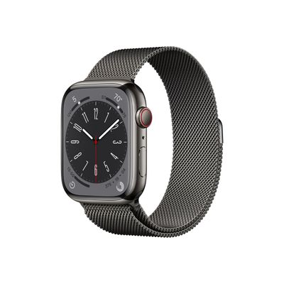 194253180029-Apple Watch Series 8 (GPS + Cellular) - montre connectée - 41mm - 32 Go - graphite-Angle droit-0