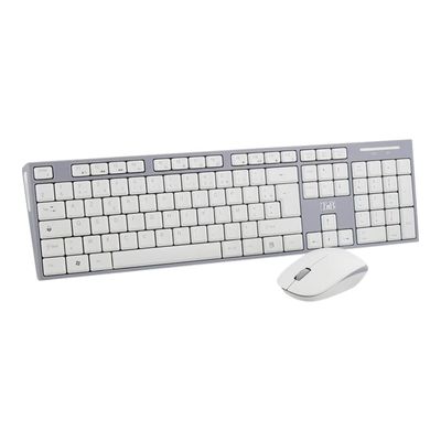 3303170081303-T'nB CLASSY - Ensemble clavier et souris sans fil - gris-Angle gauche-1