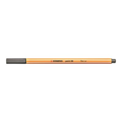4006381333986-STABILO Point 88 - Feutre fin - 0.4 mm - gris foncé-Angle gauche-0