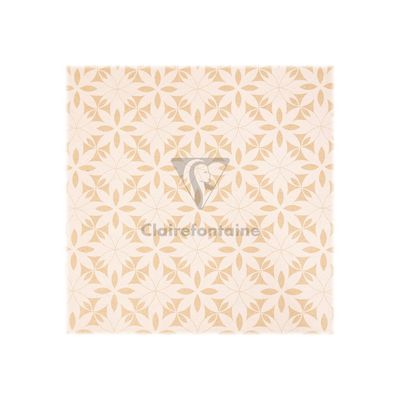 3329682238301-Clairefontaine Knalt - emballage cadeau - 35 cm x 5 m - blanc floral - papier kraft - 1 ro-P_300029232_4-3