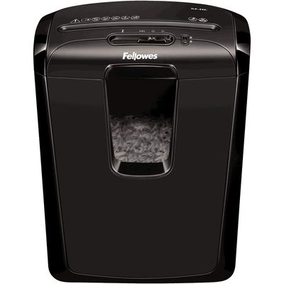 043859647422-Fellowes Powershred M-8C - destructeur de documents coupe croisée - 8 feuilles - Corbeille 15 litres--0