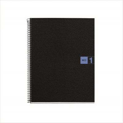 8422593024713-Miquelrius The Original - Cahier de notes - reliure à spirale - A4 (210 x 297 mm) - 80 feuilles / 160 pages - petits carreaux - 4 trous - bleu - po--0