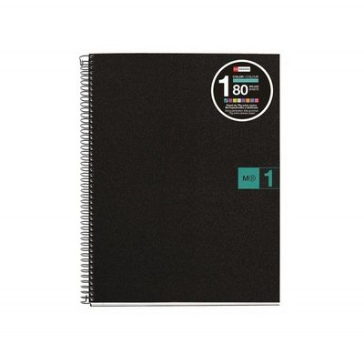 8422593024768-Miquelrius The Original - Cahier de notes - reliure à spirale - A4 (210 x 297 mm) - 80 feuilles / 160 pages - petits carreaux - 4 trous - po--0