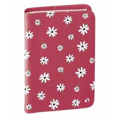 3371010460441-EUROTEXTAGENDA ML Bloom - Marguerite rose - 12x17 cm - Toile - Journalier - 12 mois de août à juillet--0