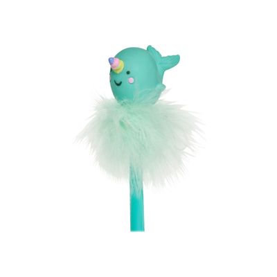8052783618479-Legami - Stylo à bille lumineux - motif narval-Gros plan-2