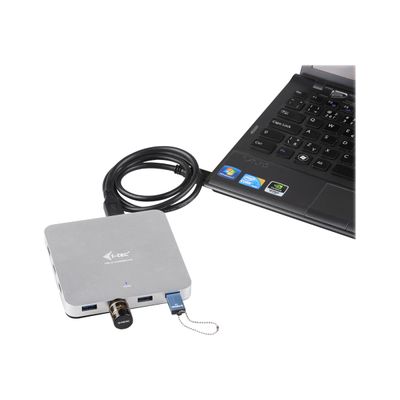 8595611700675-i-Tec USB 3.0 Metal Charging HUB - Hub - 10 x SuperSpeed USB 3.0 - de bureau-Angle gauche-5
