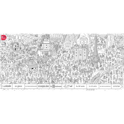 3133097359519-Poster à colorier : l'histoire de France--0