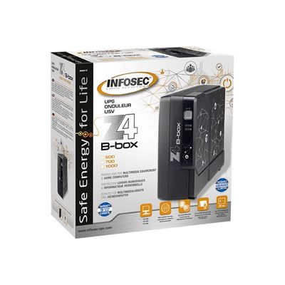 3700085660775-INFOSEC Z4 B-box EX 500 - Onduleur 3 prises - 500 VA-Angle gauche-2