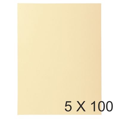 3288583301258-Exacompta Super 210 - 5 Paquets de 100 Chemises - 210 gr - ivoire--0