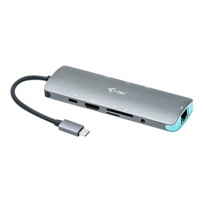 8595611702907-i-Tec USB-C Metal Nano - Station d'accueil - USB-C 3.1 - HDMI - GigE-Angle droit-1