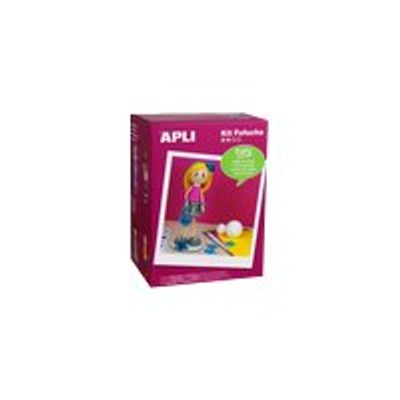 8410782136071-Apli - Kit de poupée rouge - kit de travaux créatifs-Angle gauche-0