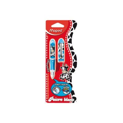 3154146220307-Maped Poivre Blanc Mini Cow - Stylo plume-Avant-0