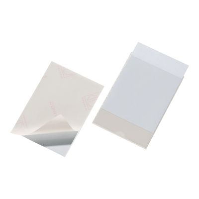 4005546889269-DURABLE POCKETFIX - 10 Porte-étiquettes adhésives - 105 x 148 mm - transparent-Multi-angle-0