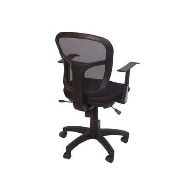 0000000108799-Fauteuil de bureau PHOENIX - accoudoirs fixes - noir-Arrière-2