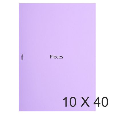 3130632350086-Exacompta - 10 Paquets de 40 Sous-chemises imprimées "pièces" - 160 gr - lilas--0