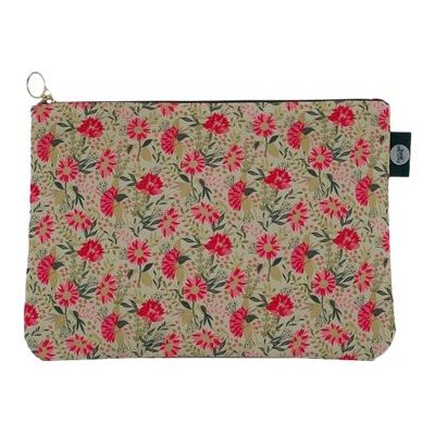 3700368756980-Blue Art Jardin Poetic - Grande pochette plate zippée - 30 x 21 cm - Balade bucolique-Avant-0