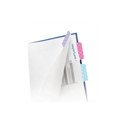 5014702135750-Avery UltraTabs - 48 Marque-pages/onglets adhésifs - couleurs assorties - design points-Angle droit-1