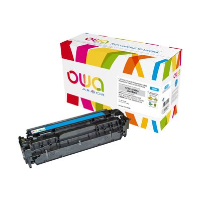 3112539604769-Cartouche laser compatible HP 304A - cyan - Owa K15133OW-Angle gauche-0