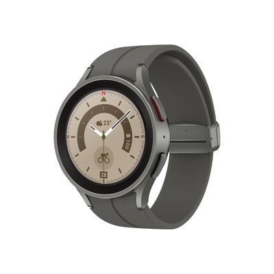 8806094512410-Samsung Galaxy Watch5 Pro - montre connectée - 45mm - 16 Go - gris titane-Angle droit-0