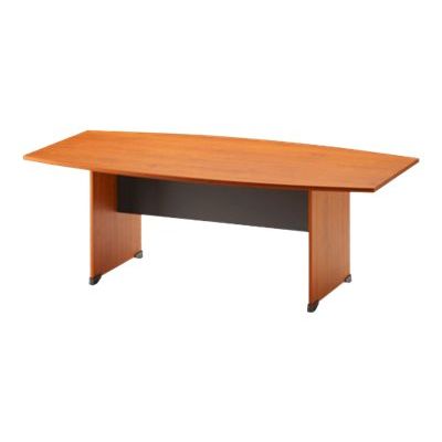 3483600741080-Table de réunion tonneau JAZZ+ - 204 cm - Aulne-Angle droit-0