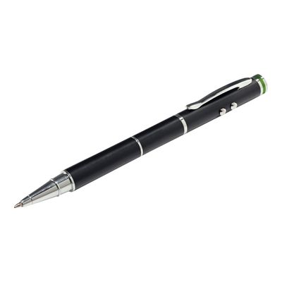 4002432102211-Leitz Complete 4 in 1 - Stylet / lampe torche / stylo à bille / pointeur laser - noir-Angle gauche-3