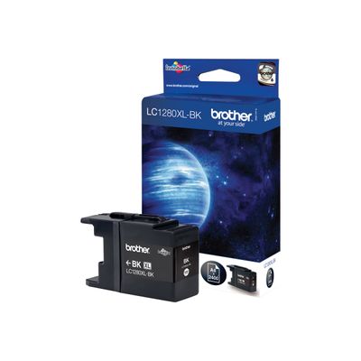 4977766694049-Brother LC1280XL- noir - cartouche d'encre originale-Angle droit-0