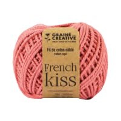 3532432003245-Graine Creative - fil de coton câblé pour macramé - 25mm x 80m - vieux rose-Avant-0