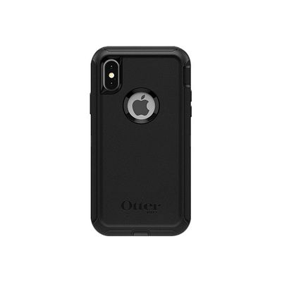 0660543468677-OtterBox Defender Series Filmless - coque de protection pour iPhone X, XS - noir-Arrière-0
