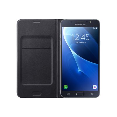 8806088355412-SAMSUNG - Etui flip wallet noir pour Galaxy J7 2016-Avant-2