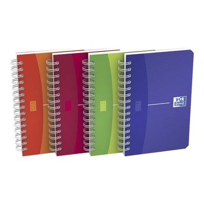 3020120029399-Oxford Office My Colours - Carnet à spirale 9 x 14 cm - 180 pages - petits carreaux (5x5 mm) - disponib-Angle gauche-5
