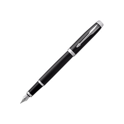 3501179316444-Parker IM - Stylo plume noir CT - pointe fine-Angle gauche-1