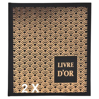 3130631095117-Exacompta Palmyre - 2 Livres d'or 21 x 19 cm - 140 pages - noir arc de cercle-P_400011326_2-0