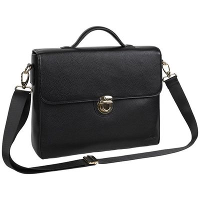 3108723263751-Oberthur Lady Bradford - Cartable rigide 2 compartiments - noir - 29 x 11,5 x 36 cm--0